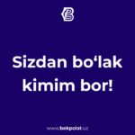 SIZDAN BOʻLAK KIMIM BOR!