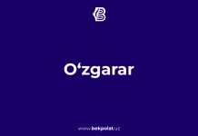 O‘ZGARAR